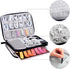 5 Electronics Organizer Travel Case Cord Cable Charger Organizer Bag Travel Accessories Essentials for Women Men Double