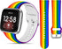 Sport Band for Women Men, Compatible with Versa 4/Versa 3/Sense 2/Sense, Elastic Replacement Wristbands Strap