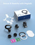 Mag-Safe Car Mount Compatible, 2 in 1 Super Stable Magnetic Phone Mount for iPhone 15 Pro Plus Max 14 13 12 Mini
