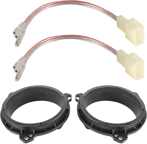 Door Speakers Adapter with Wiring Harness for Select 1998-2015 Toyota 4 Runner/RAV4/Corolla, Scion 2004-2014