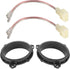 Door Speakers Adapter with Wiring Harness for Select 1998-2015 Toyota 4 Runner/RAV4/Corolla, Scion 2004-2014
