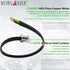 (2 Pack) 6 Inch Telephone Cord, Professional Grade, 6P4C Male RJ11 Plugs, Pure Copper Wire (Black)