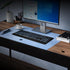 Large Print Backlit Keyboard, Quiet USB Wired Computer Keyboard, Full Size with White Illuminated LED for Windows