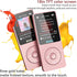 RUIZU 64GB MP3 5.3, 1.8" 80H 128GB Player with Bluetooth Screen Portable Music Player, FM Radio, Voice Recording