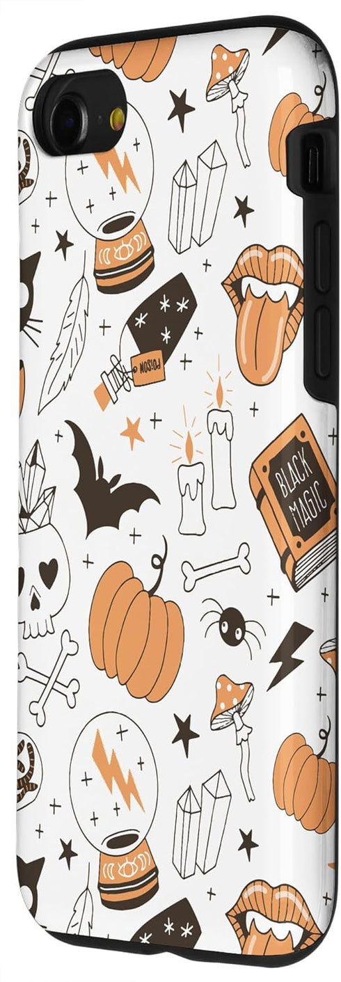 iPhone SE (2020) / 7 / 8 Vintage Witchy Magical Spiritual Crystals Case for Halloween 2023