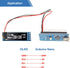2 I2C 0.91 Inch I2C 3.3V 5V(White Frienda Pieces OLED Display Module, OLED Screen Driver, Compatible with Arduino