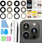 2PCS ASDAWN Back Rear Camera Lens Glass Replacement for iPhone 13 Pro Max and 13 Pro with Pre-Installed Adhesive +