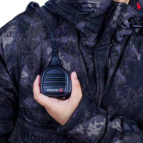 Speaker Mic for Motorola Radio, 2 Pin Shoulder Microphone Compatible with BPR40 CP200/200D/200XLS and more