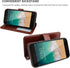 Bocasal PU Leather Wallet Case for iPhone 7/8 Plus with Card Holder, Magnetic Kickstand, Wrist Strap, Removable Flip