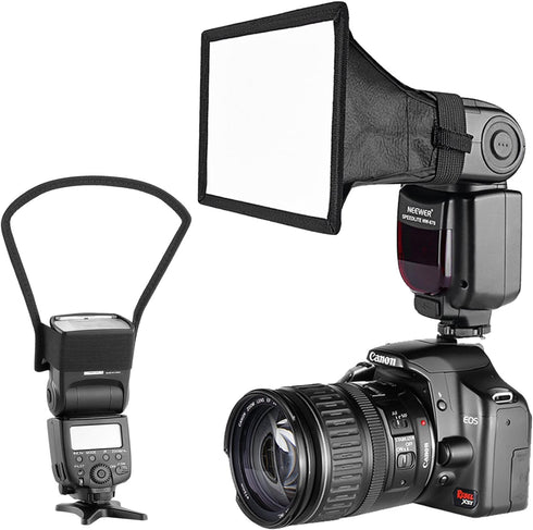 Neewer Camera Speedlite Flash Softbox and Reflector Diffuser Kit for Canon and Nikon DSLR Cameras