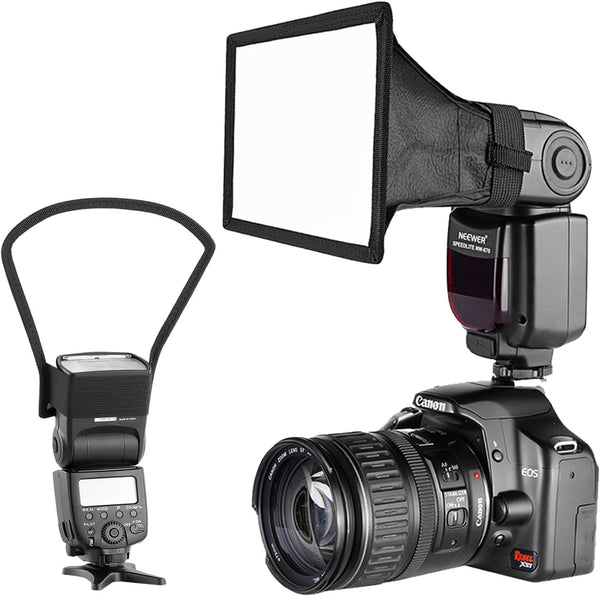 Neewer Camera Speedlite Flash Softbox and Reflector Diffuser Kit for Canon and Nikon DSLR Cameras