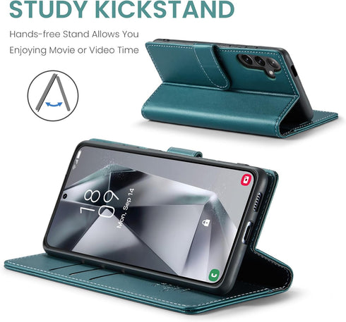 Wallet Case for Samsung Galaxy S24 Plus/S24+ with RFID Blocking Credit Card Holder, PU Leather Flip Cover