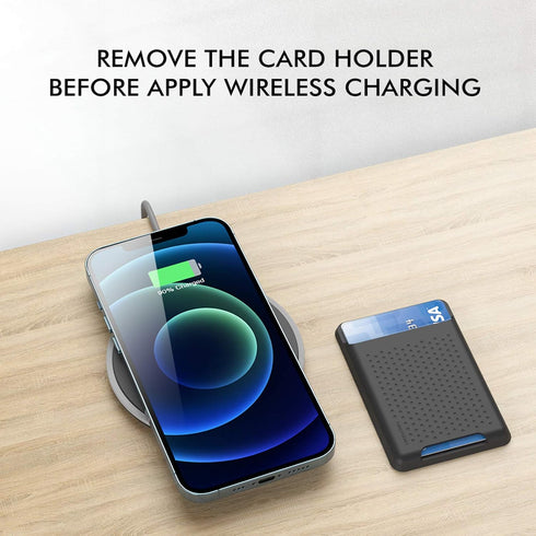 BIAJIYA Card Holder for Back of Phone - MagSafe Magnetic Silicone Wallet Compatible with iPhone 17/16/15/14/13/12