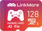 LinkMore 128GB Gaming Micro SDXC Card, A2, UHS-I, U3, V30, Class 10, Read