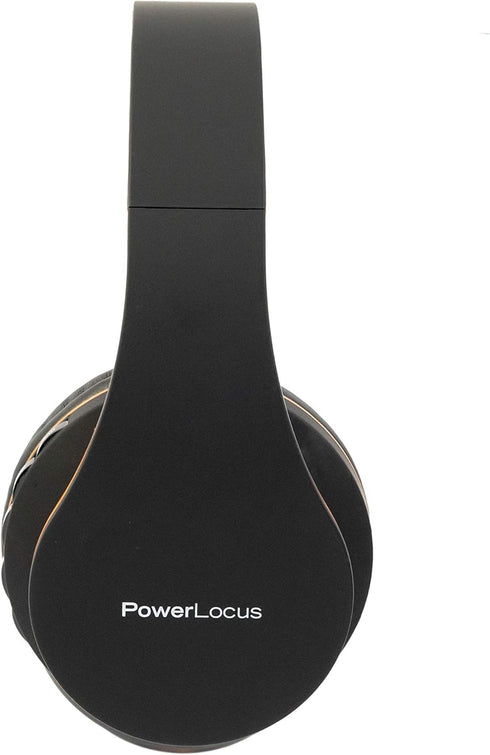PowerLocus Wireless Bluetooth Over-Ear Headphones, Foldable Wired Headsets with Built-in Microphone for iPhone,