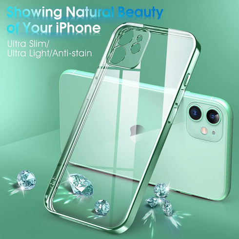 Supdeal Crystal Clear Case for iPhone 11, Transparent Shockproof Soft Silicone Slim Cover, Military Grade Drop Tested,