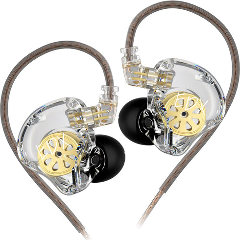 KZ EDX Lite in-ear Headphones, HiFi Earphones with Detachable Cable, Audiphiles ‘in-ear Monitor (Transparent)