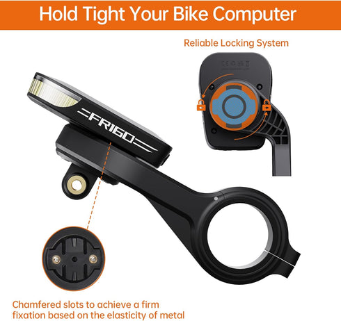 Ravemen AOM01 Out-Front Mount for Garmin Bike Computers & GoPro/FR160 - Fits 31.8mm Handlebars