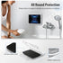 MoKo Waterproof Shower Tablet Holder, Wall Mount for iPad Up to 11", 360° Rotation with Touchable Anti-fog Screen, Clear