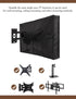 iBirdie Outdoor Waterproof TV Cover for 48 to 50 Inch Flat Screen, Weatherproof with Zipper, Black 600D Fabric