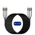 J&D 3RCA to 3RCA Cable, 25 Feet Heavy Duty Gold Plated Copper Shell 3 RCA Male to Male Stereo Audio Cables