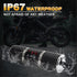 Motorcycle Speaker Systems BT Waterproof Stereo Speakers Bar Mount 7/8-1.25 inch with AUX-in, USB, microSD, FM Radio