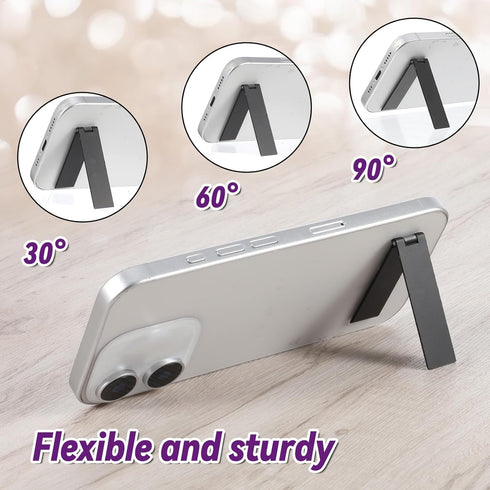 FdcLixuvol 2Packs Ultra-Thin Cell Phone Holder, Adjustable Mini Alloy Phone Stand Vertical and Horizontal Phones Stand