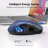 TECKNET Wireless Mouse, 2.4G & BT5.0/3.0 Silent Mouse, 4800 DPI, 6 Buttons, Wide Compatibility - Blue
