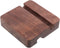 Generic Wood Cell Phone Holder and Tablet Stand for Desk, Double Groove Walnut
