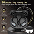 Wireless Earbuds Bluetooth Headphones 80hrs Playback Ear Buds Power Display with Noise Canceling Mic with Earhooks for Sports/Workout/Running, Black