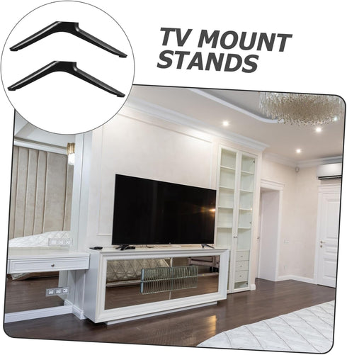 VOSAREA Sturdy TV Base Stand Replacement - Sleek Design for Home Use