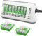 EBL 1100mAh NiMH AAA Rechargeable Batteries (16 Pack) and Rechargeable AA AAA Battery