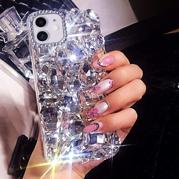 Bonitec 3D Glitter Sparkle Bling Case for iPhone 11, Luxury Shiny Crystal Rhinestone Diamond Bumper Cover