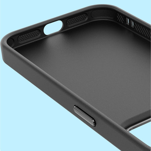 TENOC Phone Case Compatible with iPhone 12 & iPhone 12 Pro, Black Anti-Fingerprint Protective Bumper Matte Cover for