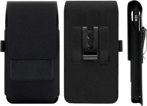 Mopaclle Nylon Holster for iPhone 15 Pro Max, 14 Pro Max, 13 Pro Max, Cell Phone Holster Pouch for Galaxy A15 A14 A25