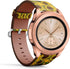 Compatible with Samsung Galaxy Watch (42mm) - Leather Watch Wrist Band Strap with Quick-Release Pins (Sunflower Fabric)