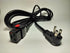 Generic IEC320-C19 14AWG, 5-15P 10ft Locking Power Cord, Flat Plug, Heavy Duty, SJTOW Cable for Appliances, Data