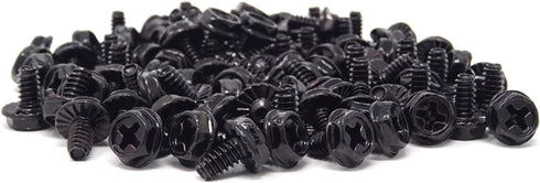 Honbay 100PCS 6#-32x6 Hex Phillips Head Replacement Screws for PC Computer Cases