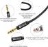Devinal 1/4" Female to 3.5mm Cable, 6.35mm Female to 3.5mm (1/8" inch) Stereo Headphone Adapter, Quarter inch Female