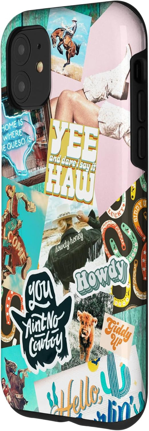 iPhone 11 Western Cowgirls Howdy Giddy-up Boho Aesthetics Country Chic Case