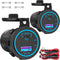 83W 12V USB Outlet Laptop Charger: 2 Pack 65W USB-C PD3.0 and 18W QC3.0 Multi Car USB Port 12V Socket Waterproof with
