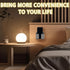2 Pcs Wall Mount Phone Holder with 3M Adhesive, Phone Stand with Data Cable Receiving Hole, Charger Remote Control