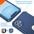 ORETECH iPhone 11 Case with 2 x Tempered Glass Screen Protector, 10 Ft Military Grade Drop Test, Blue