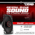 DS18 G4.6Xi GEN-X 4x6 2-Way Coaxial Speakers, 135 Watts Max Power, 45 Watts RMS, 4-Ohm Mylar Dome Tweeters, 2 Speakers