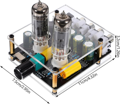 Veemoon Tube Amplifier Hi-fi Stereo Preamp Pre-amp for Record Player Pre-amp for Phono Preamp Home Theater Amplifier