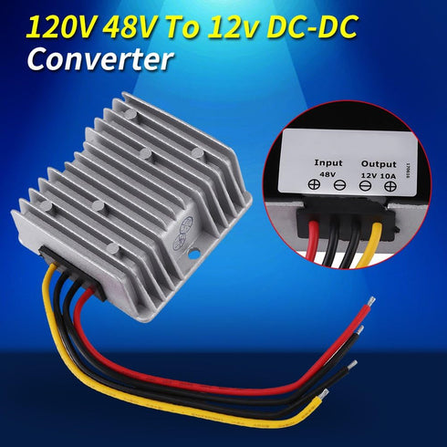 DC DC Converter 48V to 12V - Power Source Voltage Step Down Converter 10A 120W