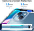 Mkeke Clear Transparent Shockproof Case for iPhone 13/14 - Bumper Protection for iPhone 14 & 13 Models.