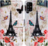 Case for Galaxy A71 5G - Paris Tower Butterfly Leather Flip Wallet Cover with Card Slot Holder