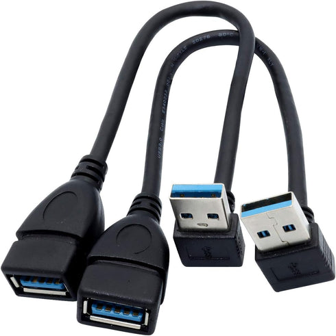 Male to Female Extension Cable, 2Pack USB 3.0 Male to Female Adapter, 7.9 inches (20cm)