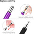 Mixoo 2 in 1 Stylus Pens for Touch Screens - High Sensitivity Disc & Fiber Tip for iPad, iPhone, Tablets (Dark Violet)